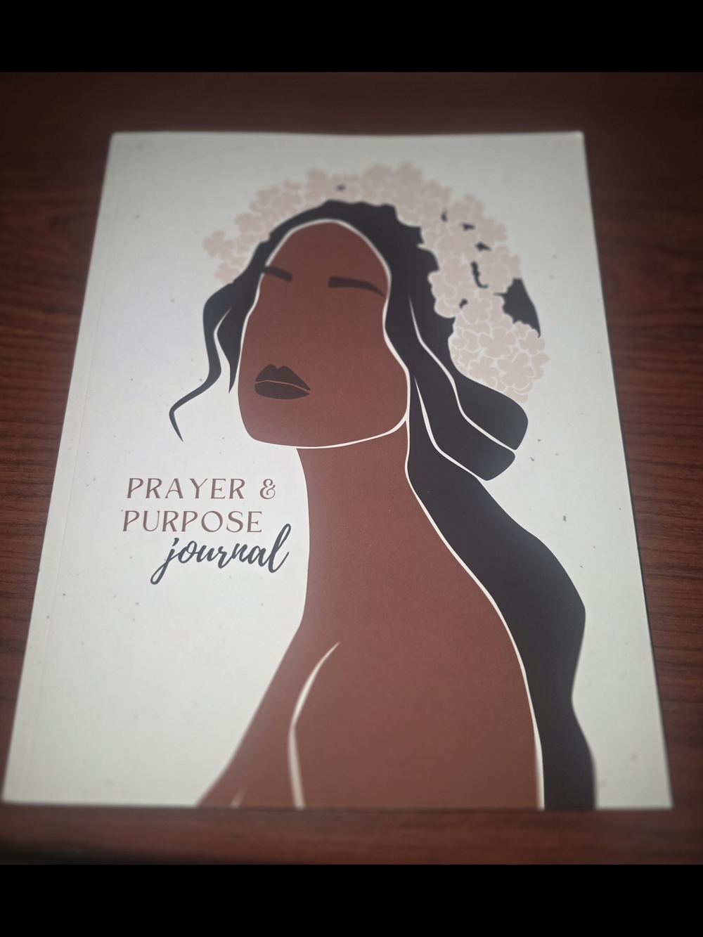 Prayer & Purpose Journal - Brown & Cream Hardcover Notebook